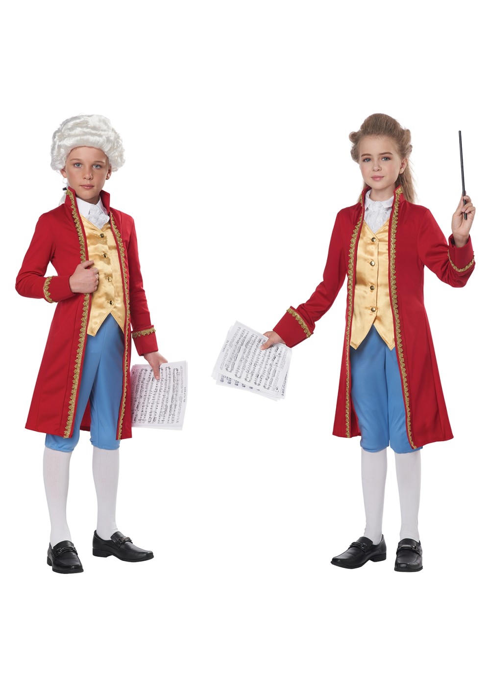 Classical Composer Mozart /amadeus Kid Costume