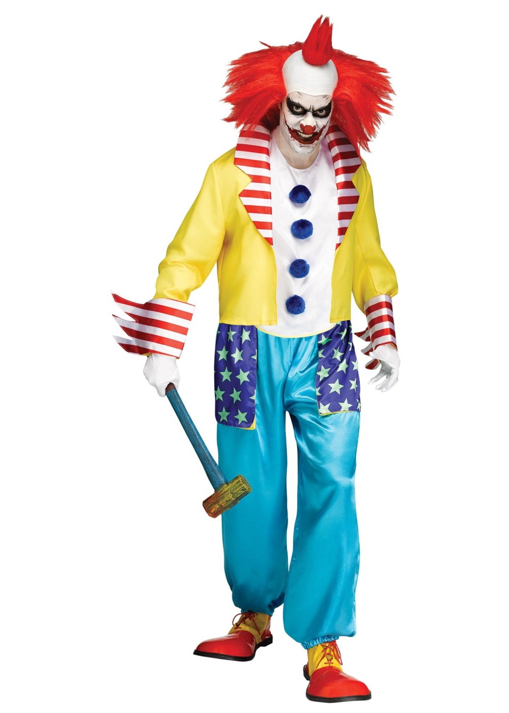 Scary Clown Men Costume