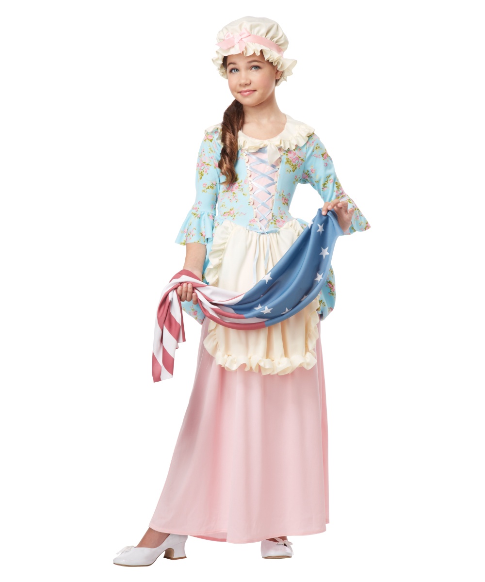 Colonial Lady Girls Historical Costume