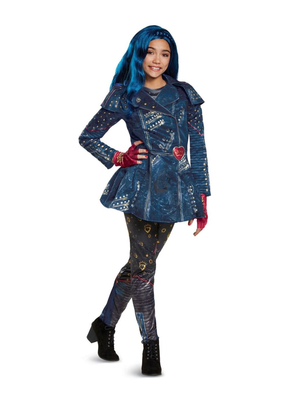 Girls Descendants 2 Evie Costume And Wig