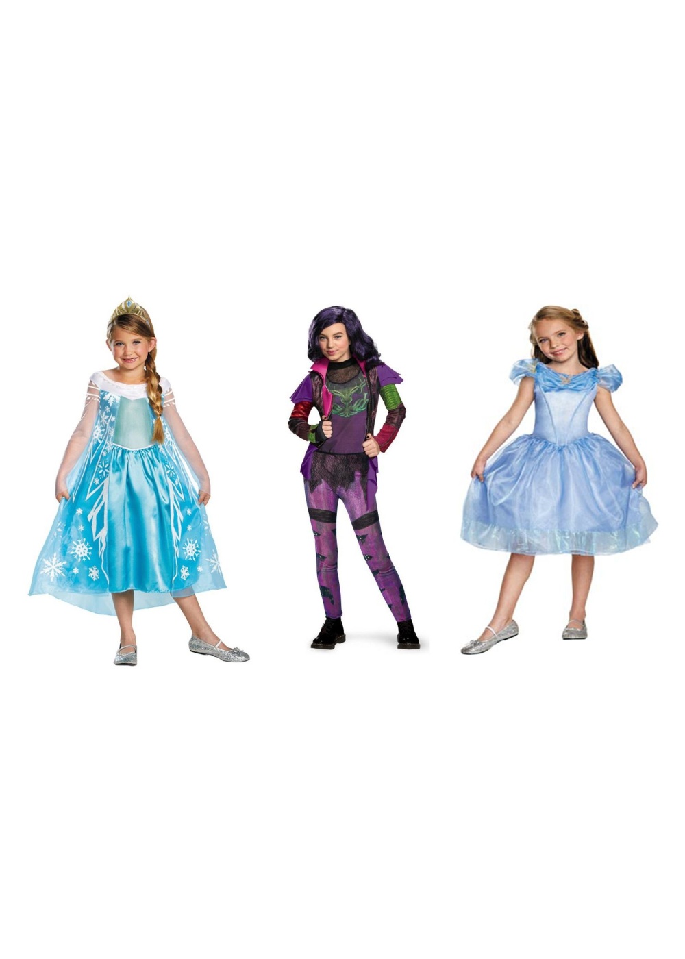 Disney Cinderella Elsa And Mal Costume Set