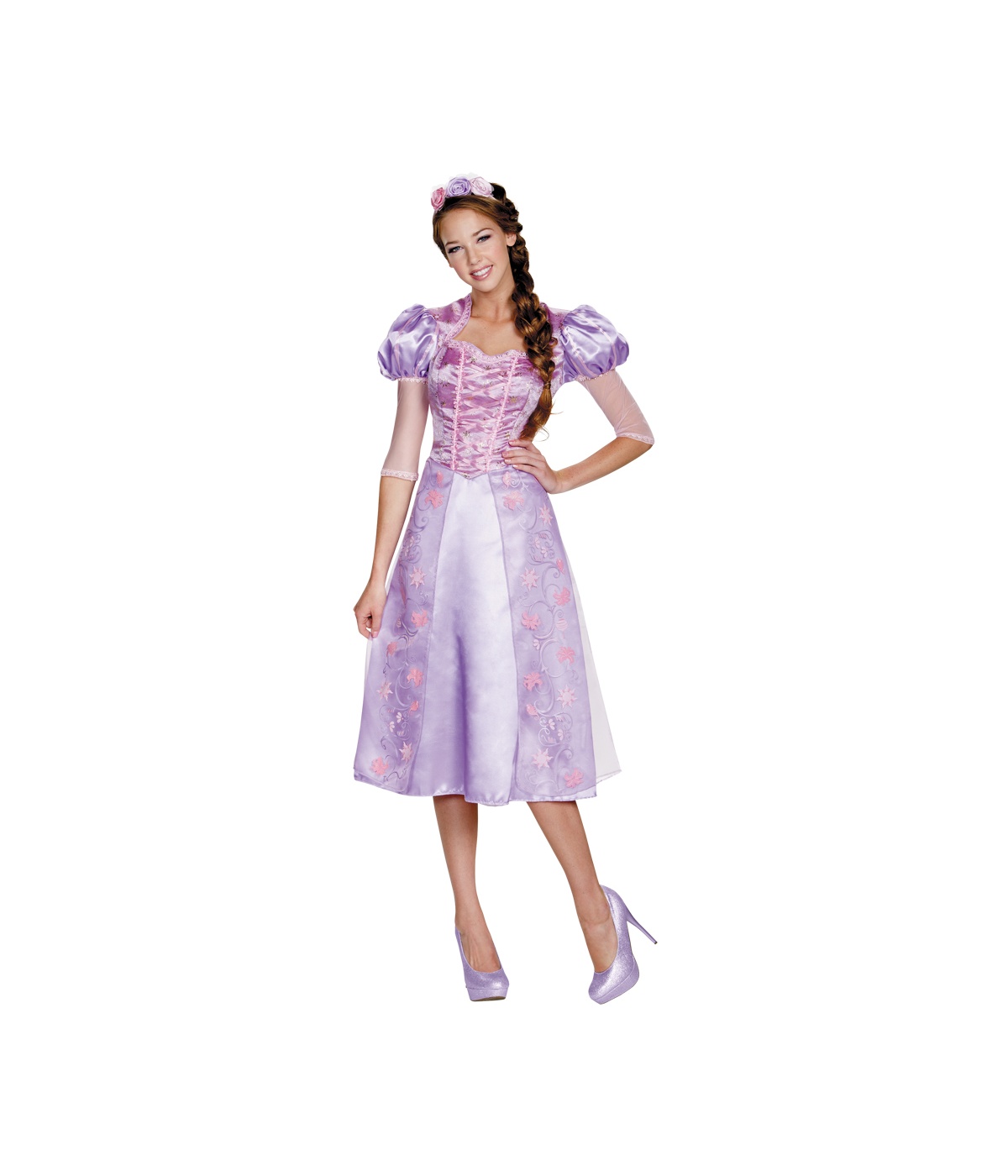 Princess Rapunzel Women Dress Disney Costume