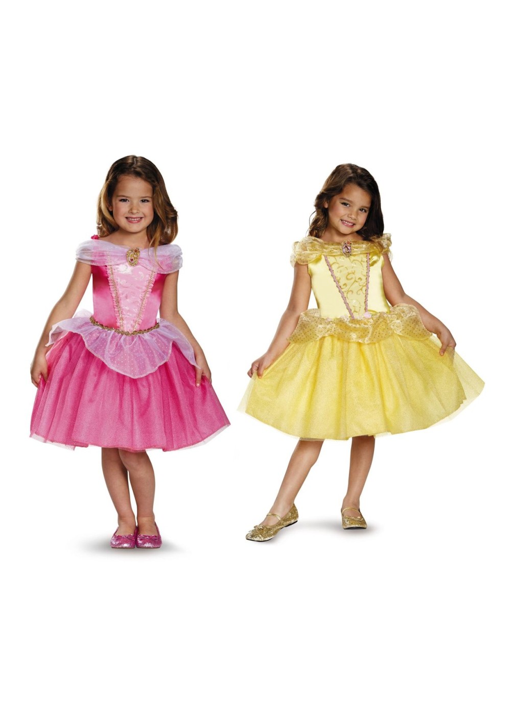 Disney Belle And Aurora Girls Costumes