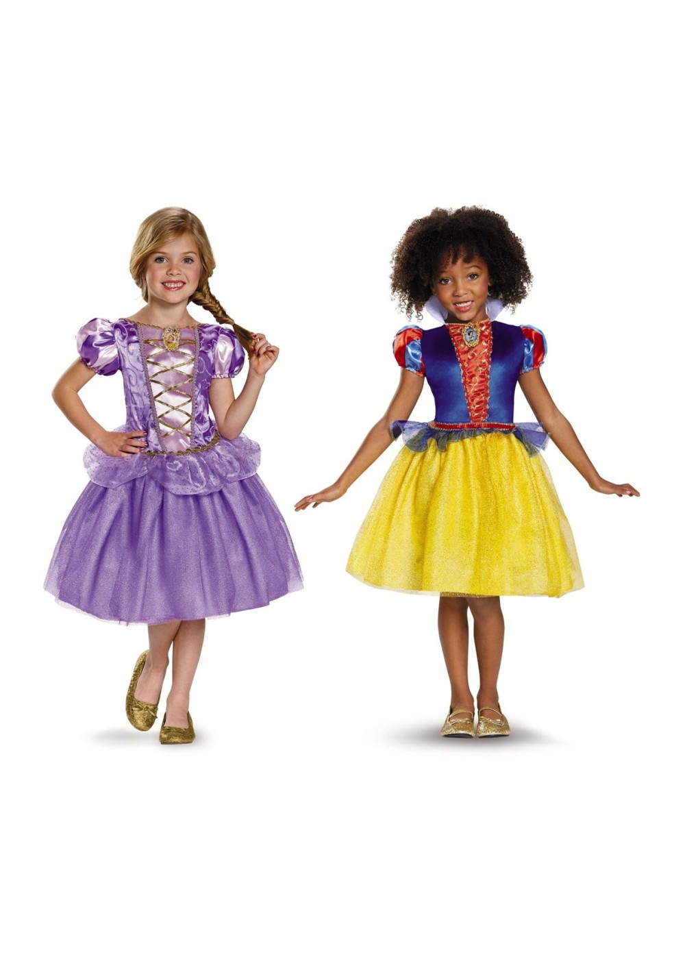 Disney Rapunzel And Snow White Girls Costumes