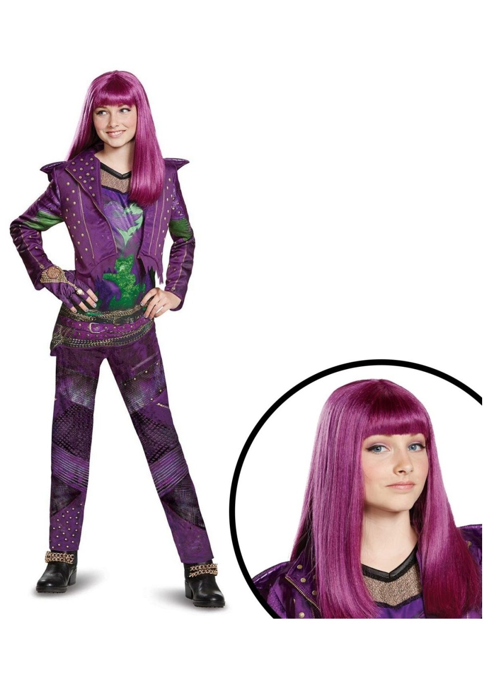 Disneys Descendants 2 Mal Girls Costume