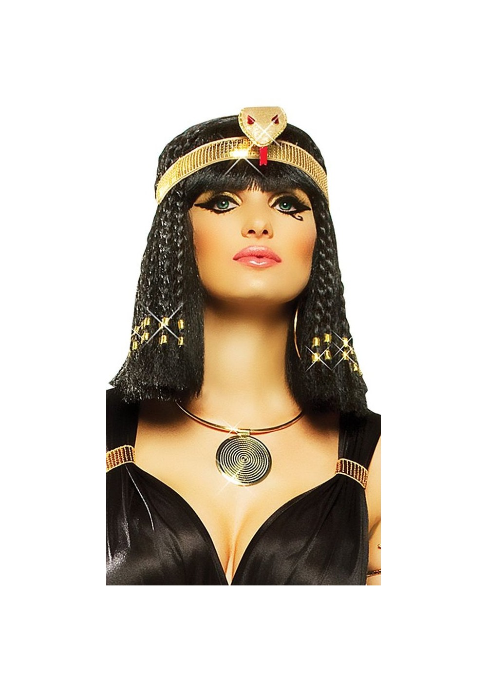 Egyptian Cleopatra Gold Medallion Costume Women Necklace