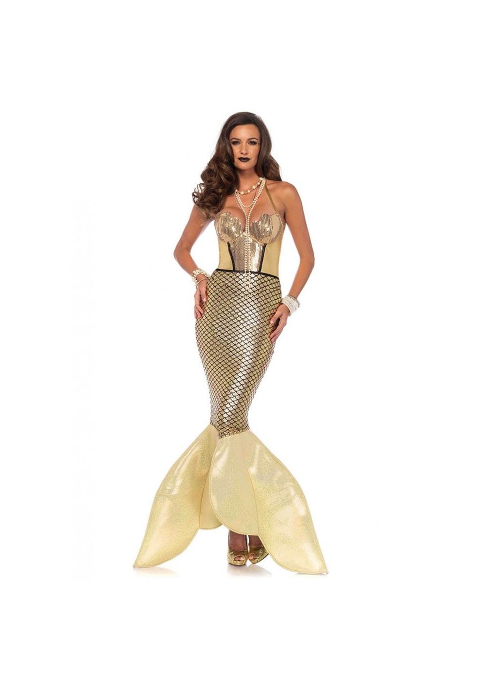 Golden Mermaid Woman Costume
