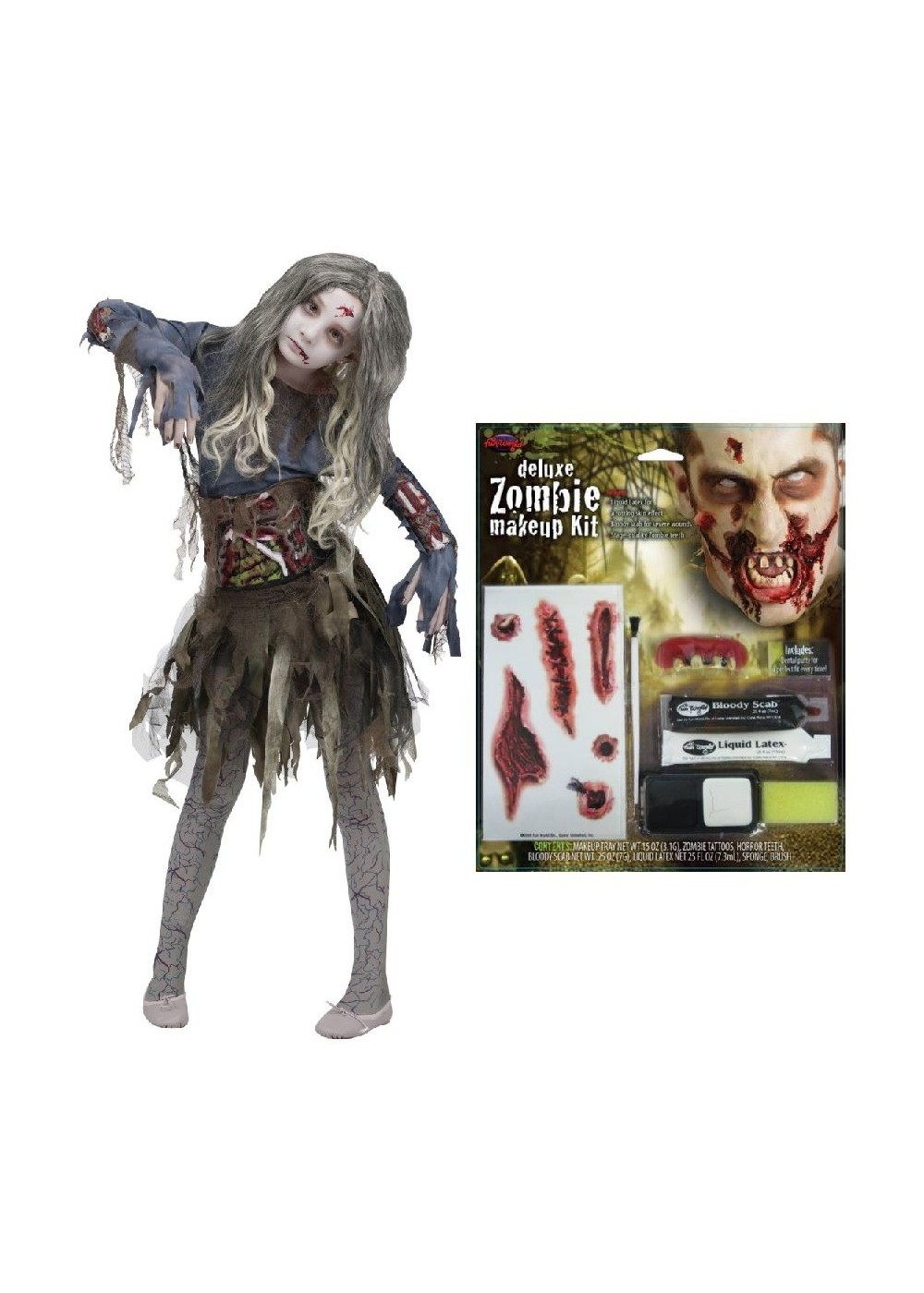 Gore Girl Zombie Costume Kit