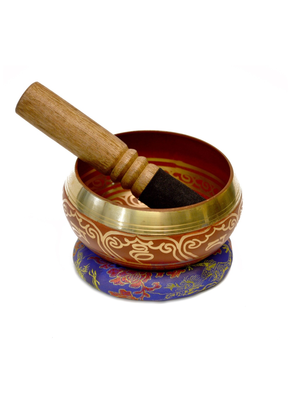 Handmade Tibetan Meditation Singing Bowl 5 Inches With Cushion