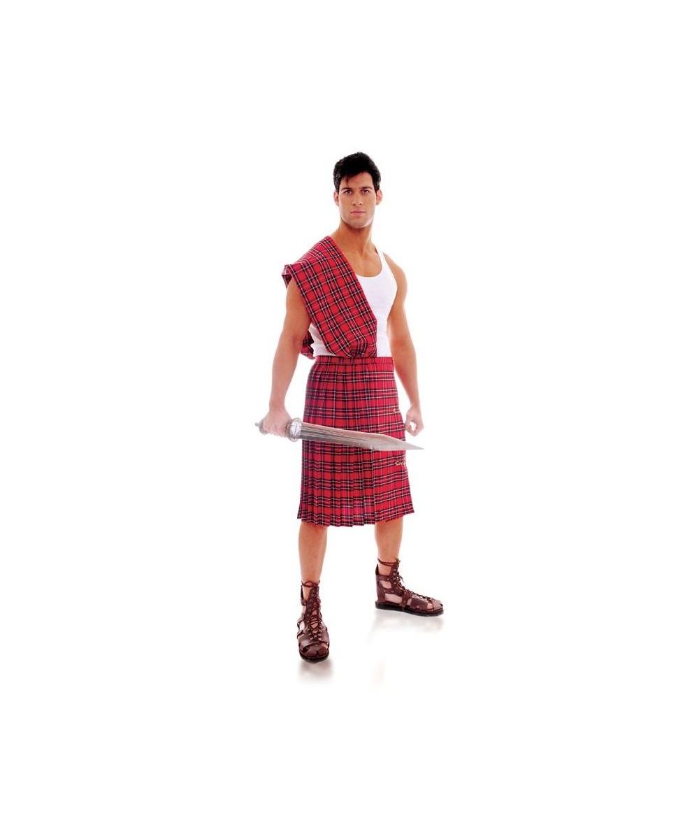 Highland Braveheart Themed Warrior Men's Costume