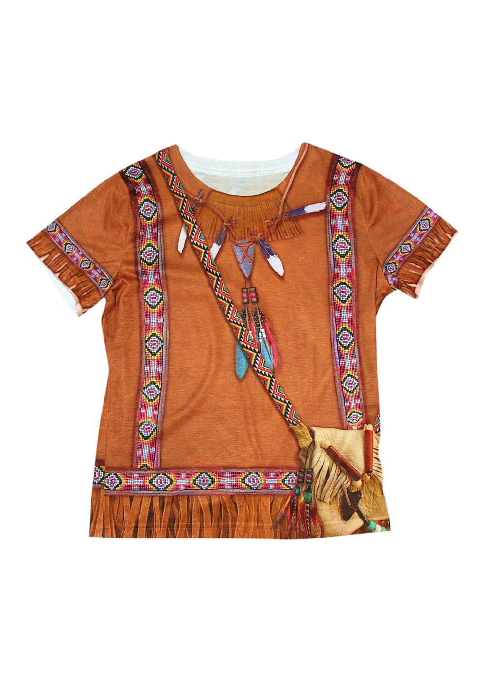Native American Indian 3d Girls Shirt