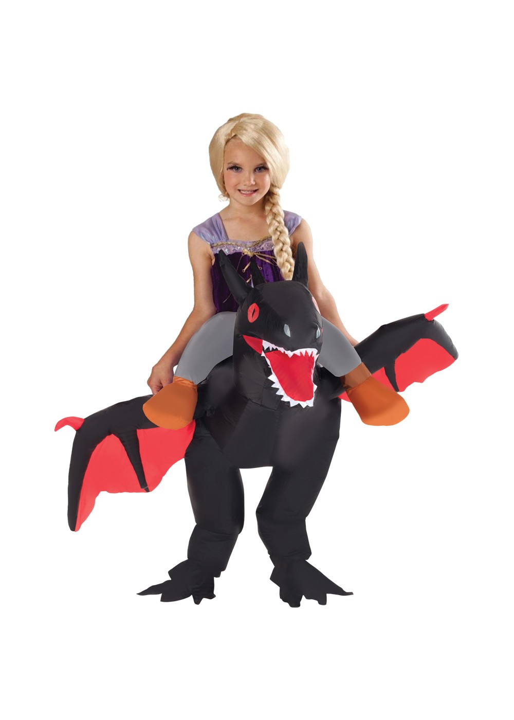 Kids Ride Dragon Inflatable Costume