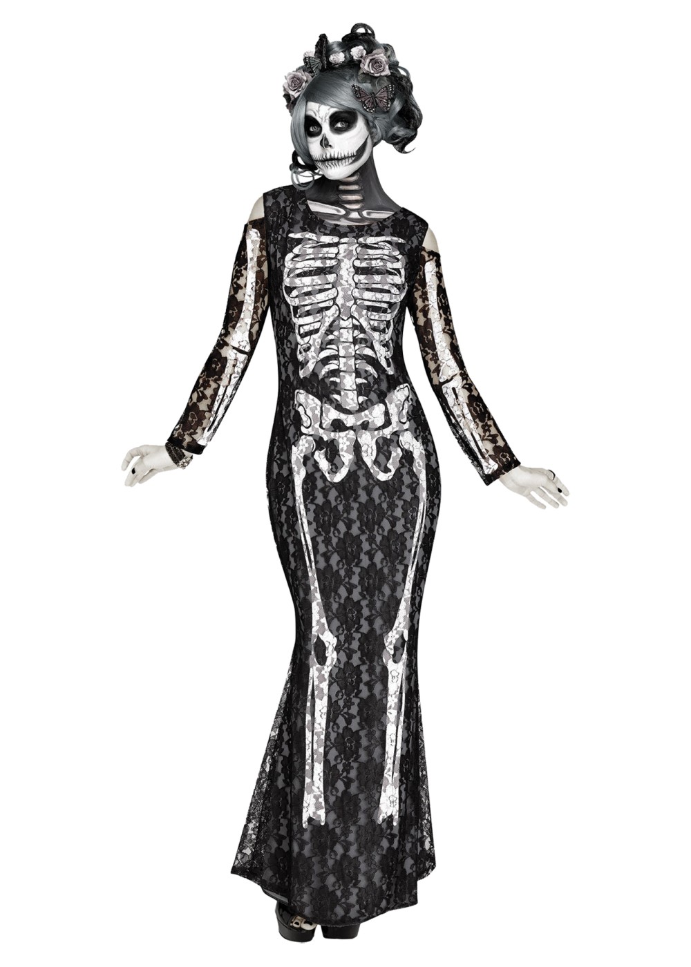 Lacy Bones Womens Skeleton Costume