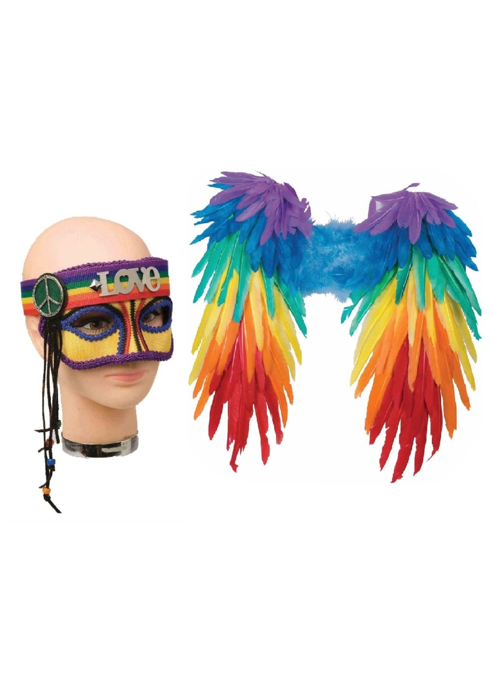 Peace And Love Rainbow Costume Kit