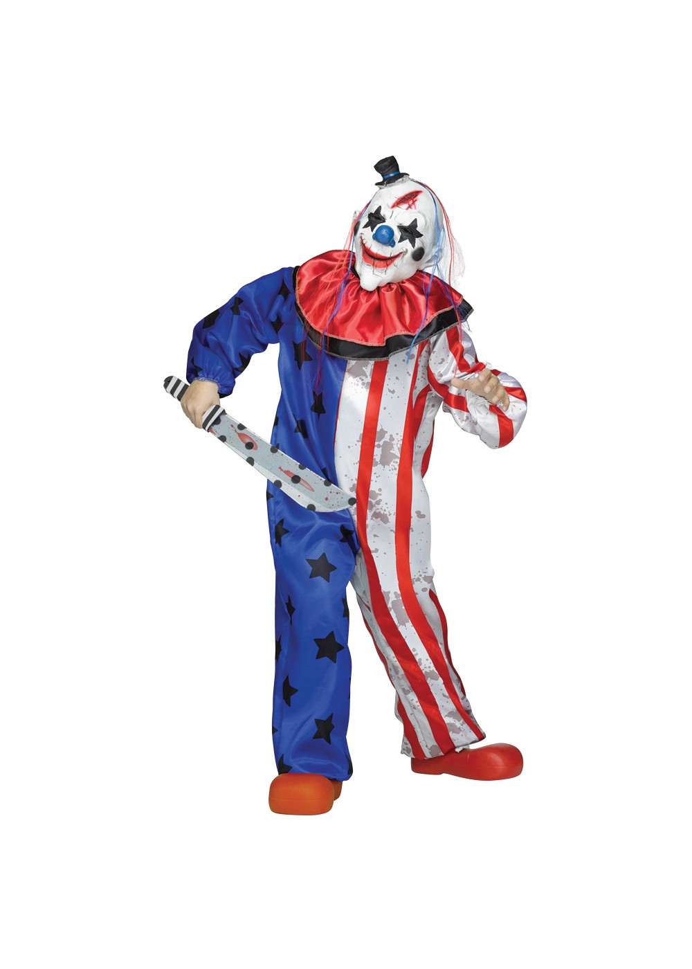 Mens Scary Circus Clown Costume