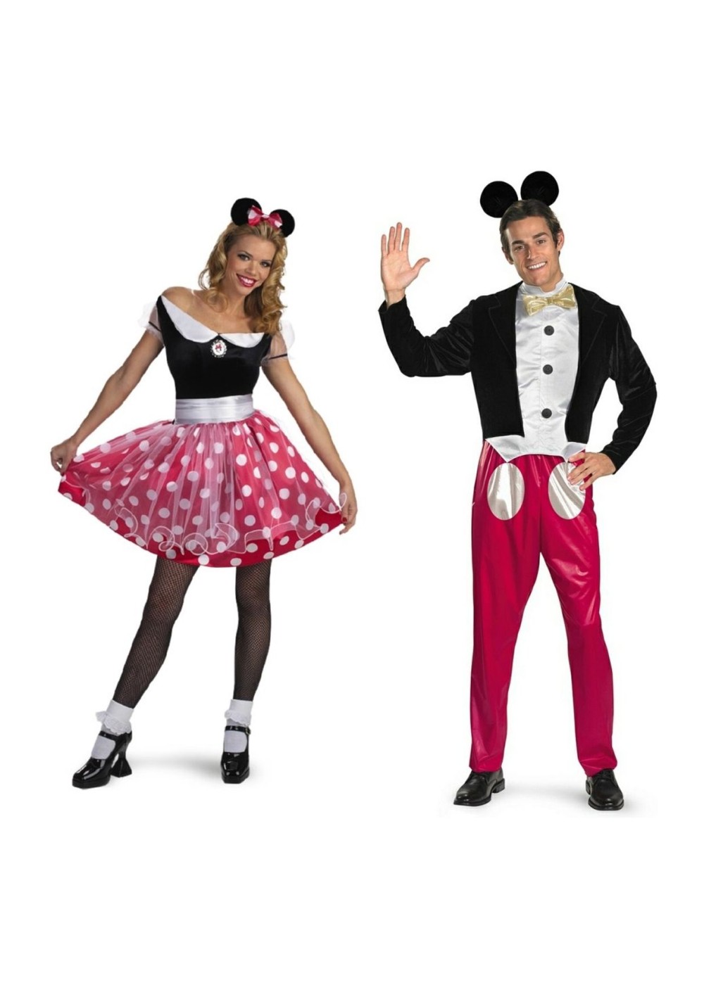 Disney Minnie Mouse And Mickey Mouse Couples Costume Set