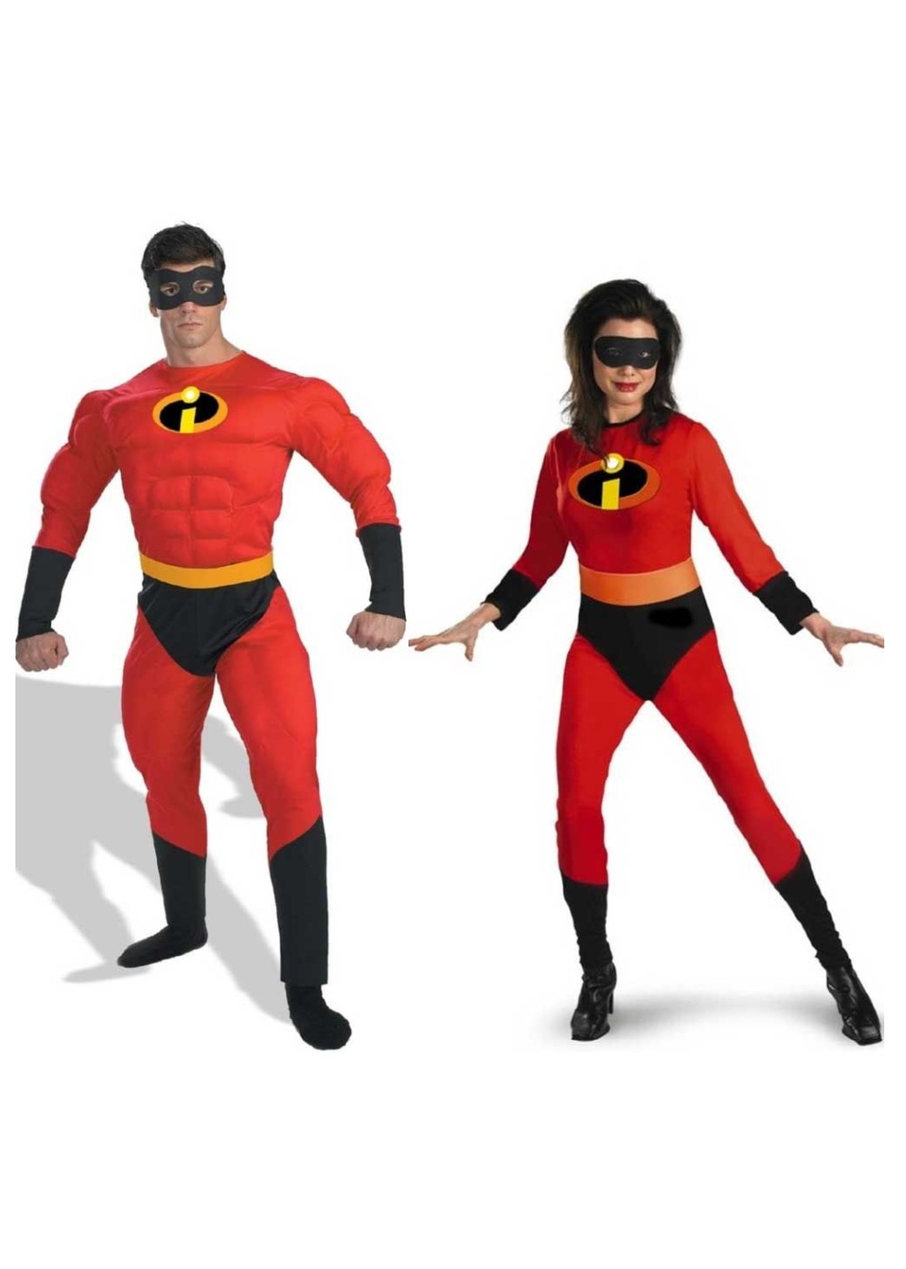 Mr. Incredible And Mrs. Incredible Men And Women Costumes