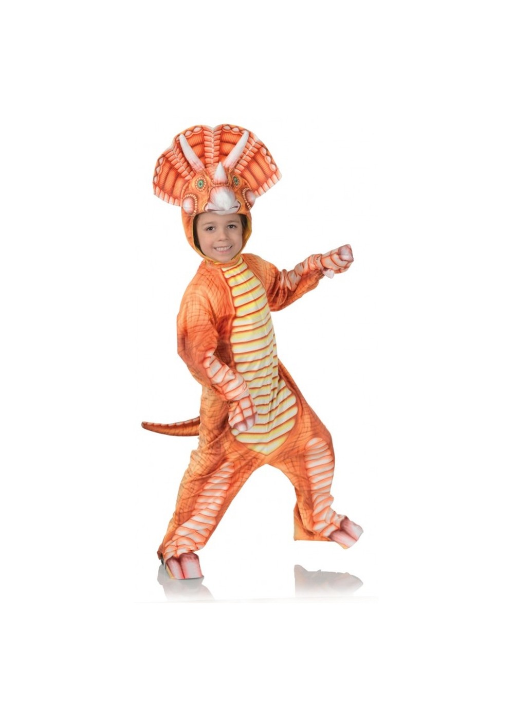 Orange Triceratops Child Costume