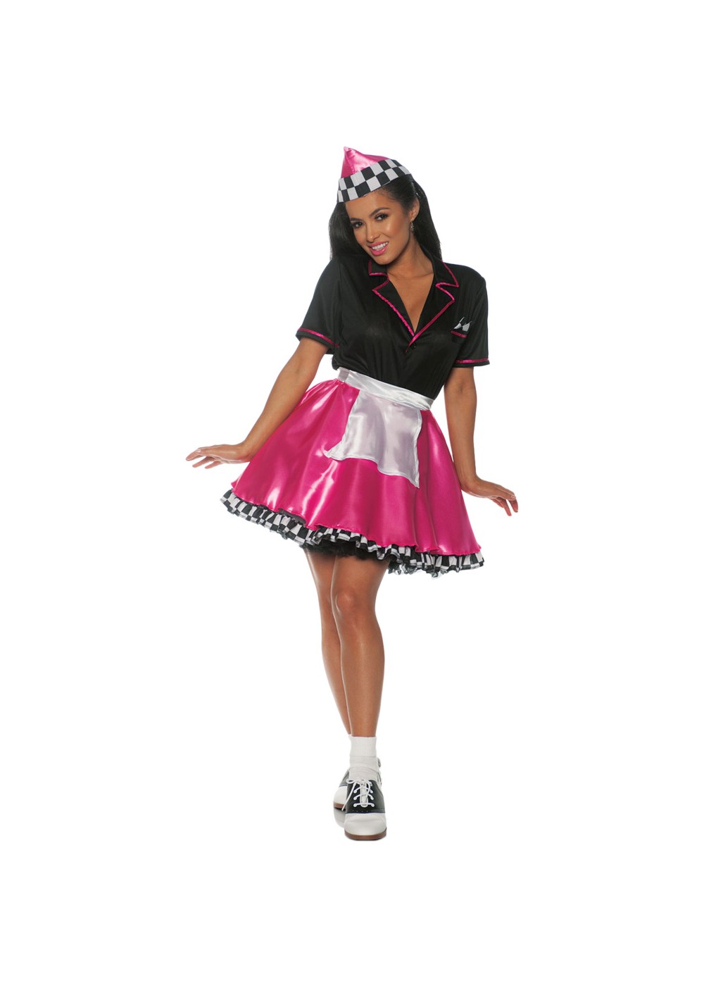 Pink Car Hop Waitress Costume