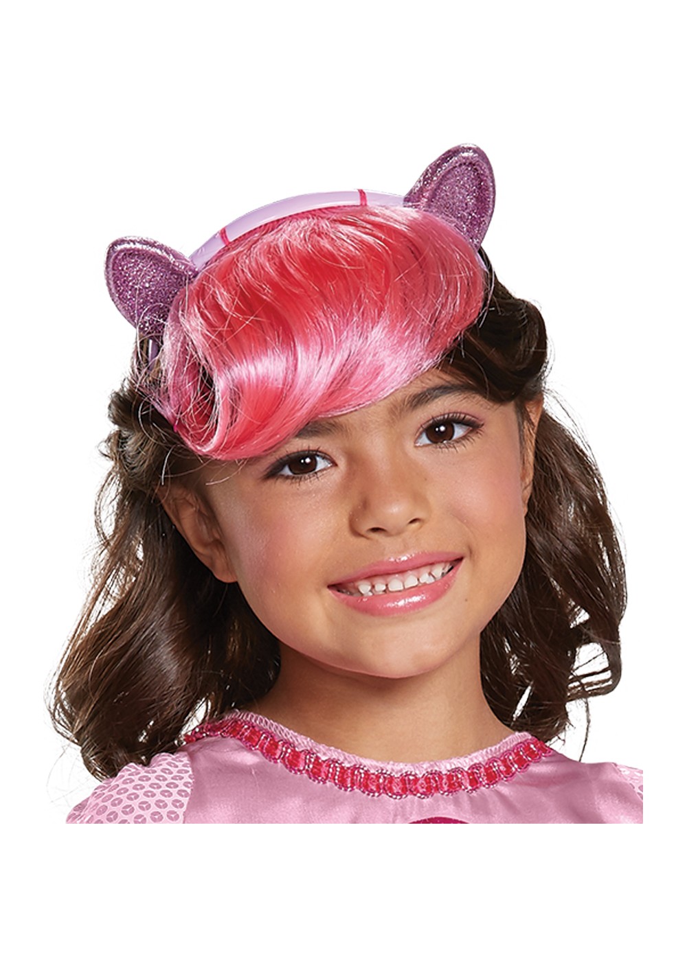 Pinkie Headpiece With Hair Child Little Pony
