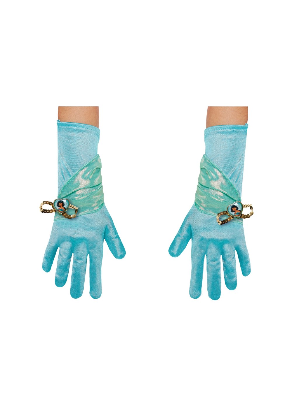 Girls Princess Jasmine Costume Gloves