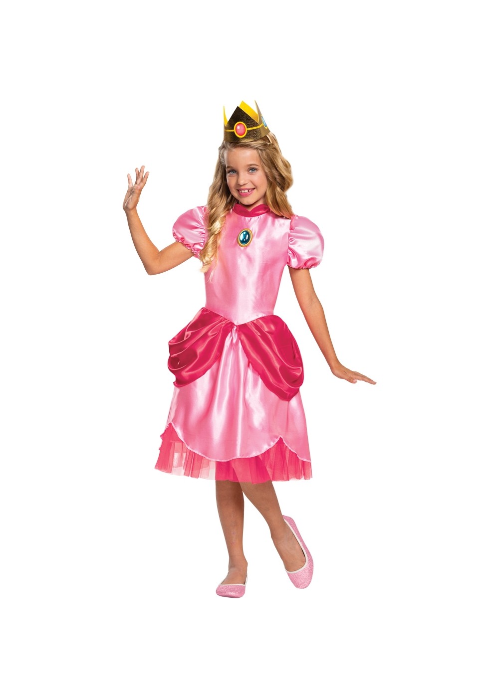 Princess Peach Girls Costume