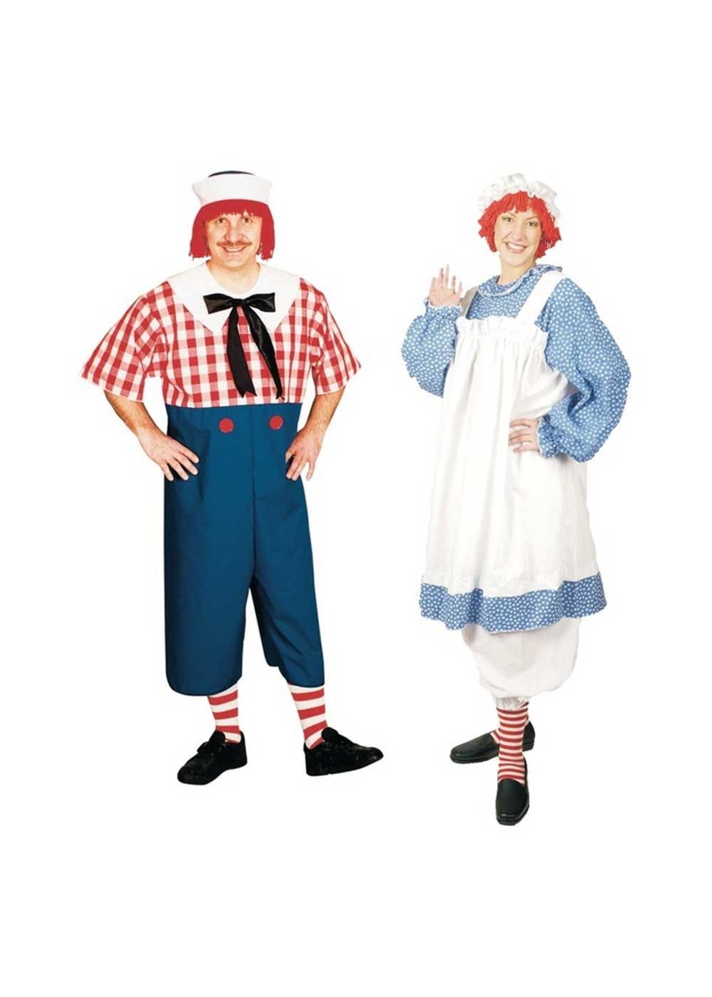 Raggedy Andy And Raggedy Ann Plus Size Couples Costumes