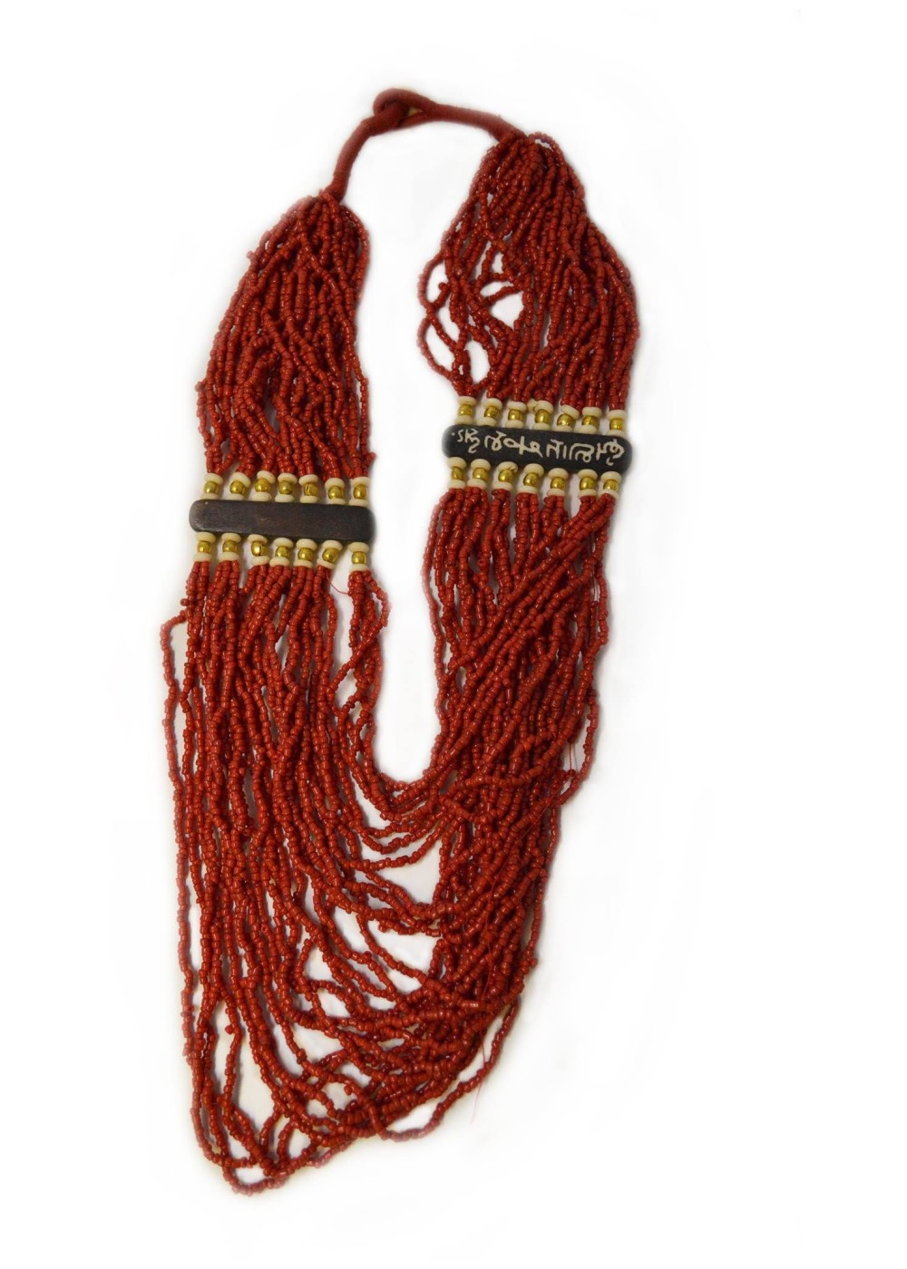 Red Beaded Tibetan Necklace Jewelry