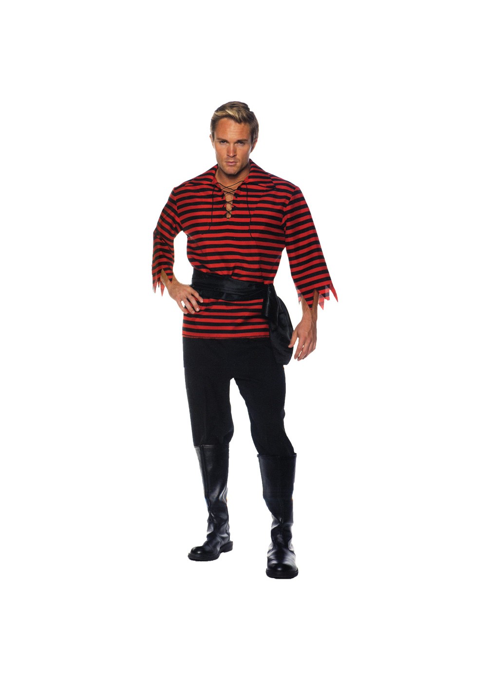 Red Pirate Men Costume