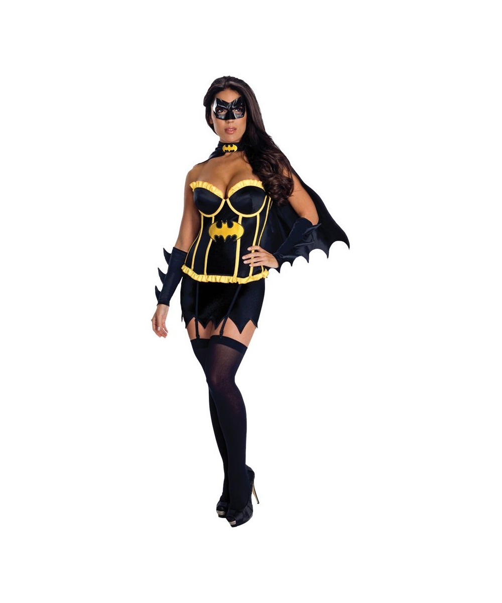 Batman Sidekick  Batgirl Woman Costume  Black Corset