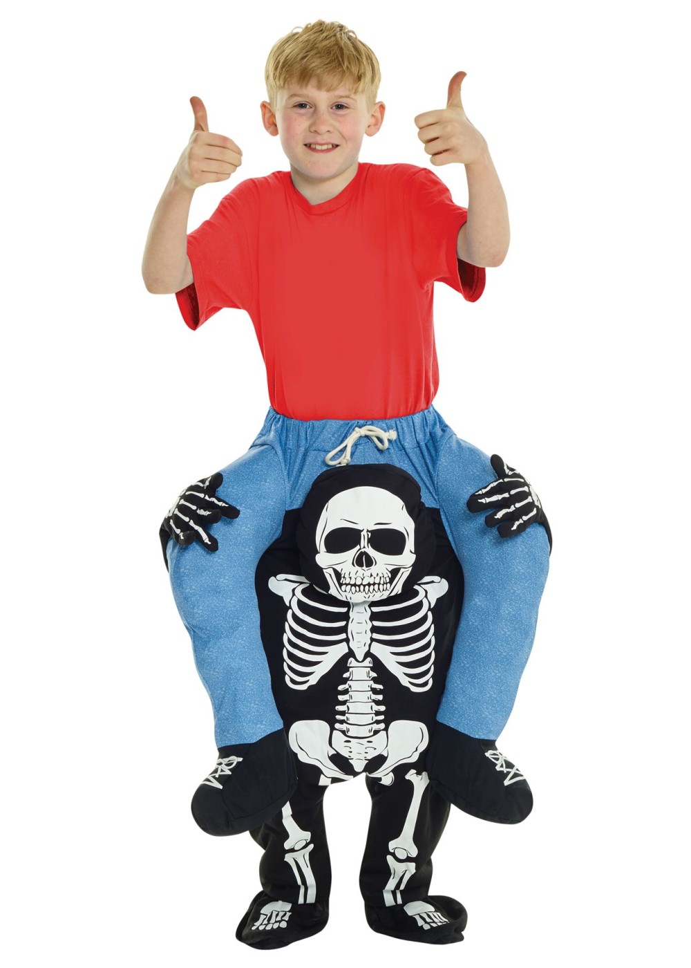 Skeleton Piggyback Boys Costume