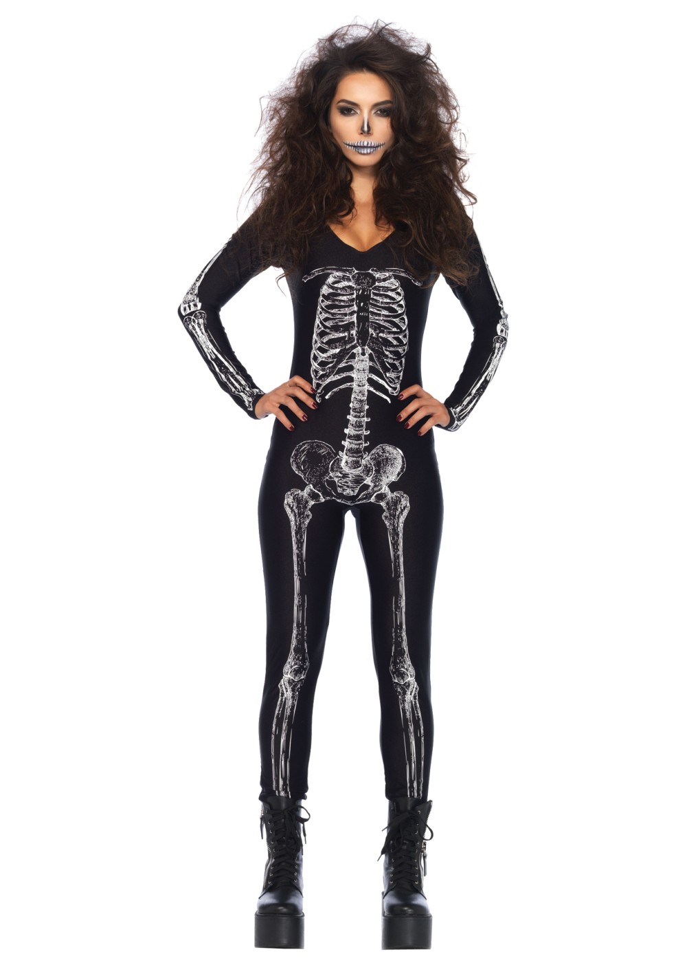 Unitard Skeleton X Ray Woman Costume