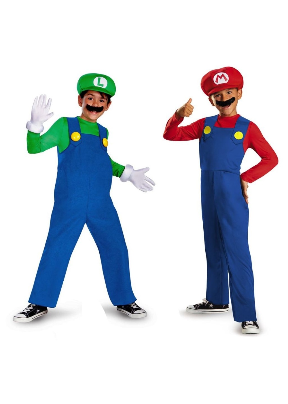 Super Mario And Lugi Boys Video Game Costumes