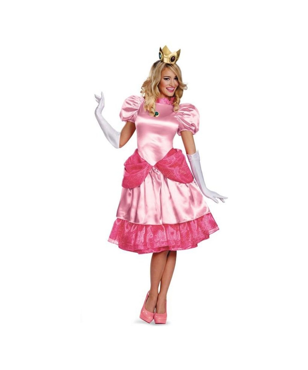 Super Mario Bros Princess Peach Womens Costume