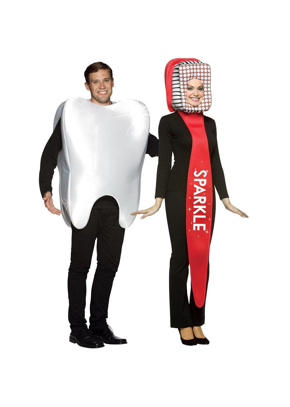 Tooth Toothbrush Couple Costume