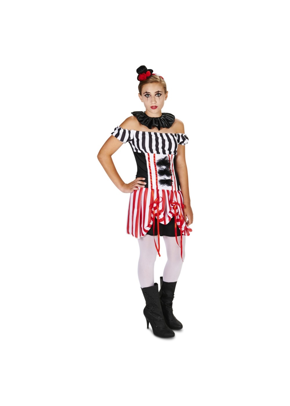 Traveling Circus Clown Teen Girls Costume