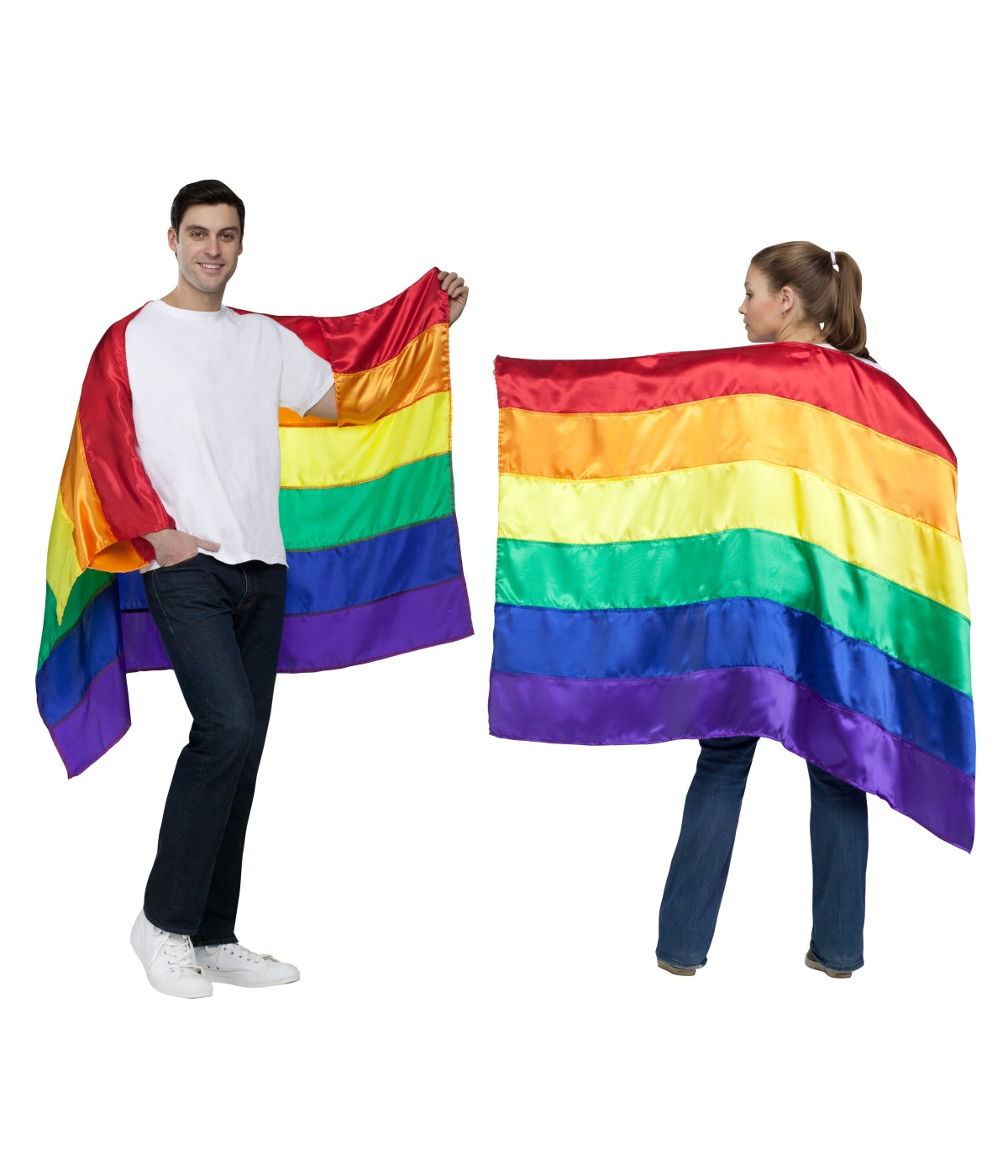 Prideful Rainbow Parade Flag Cape