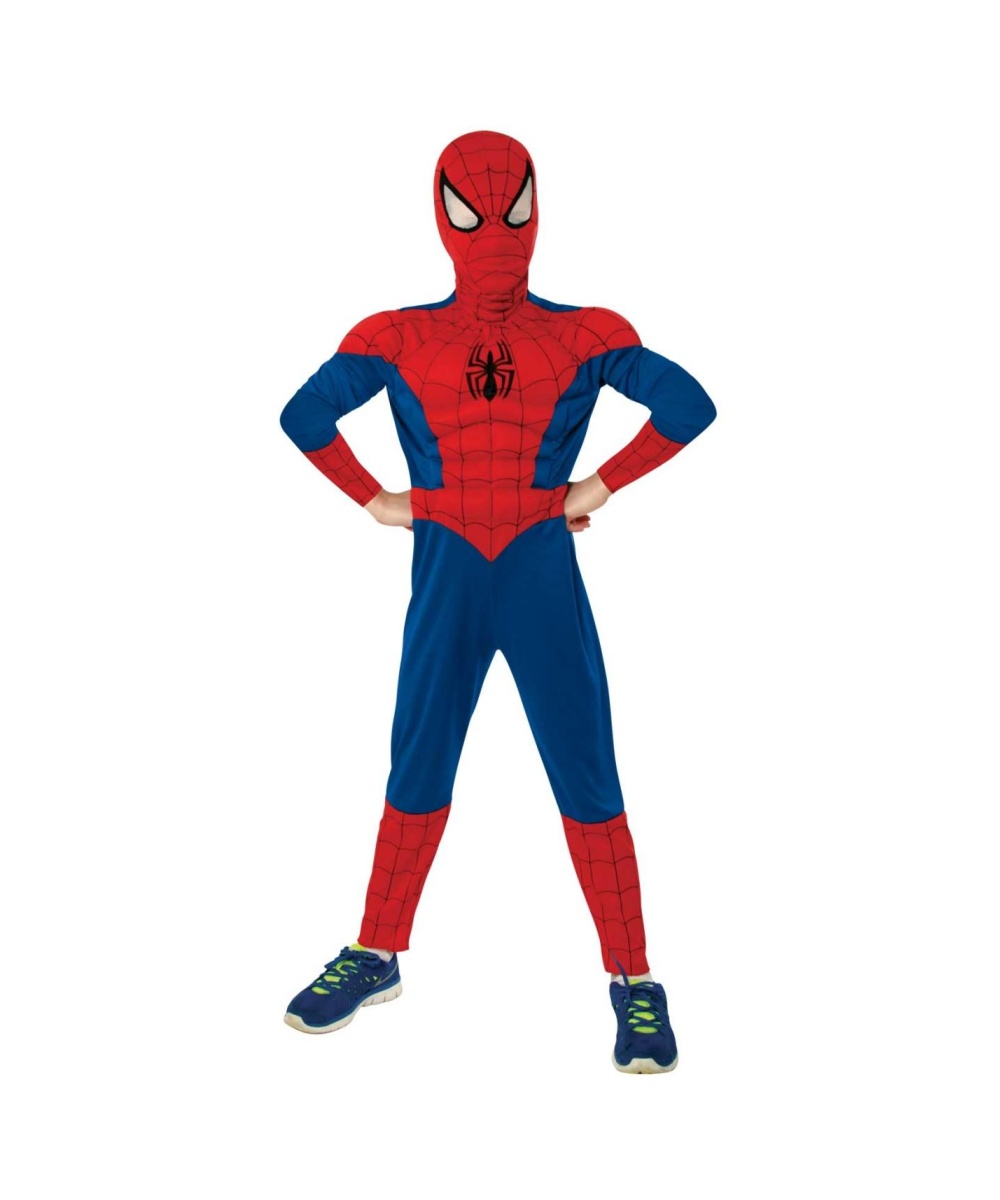 Ultimate Spiderman Movie Muscle Chest Boys Halloween Costume