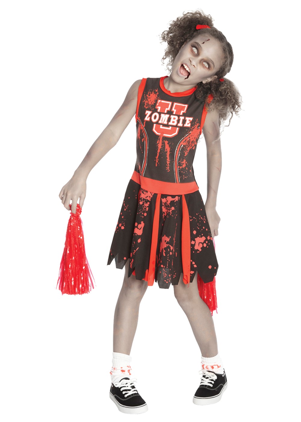 Zombie Cheerleader Girls Costume
