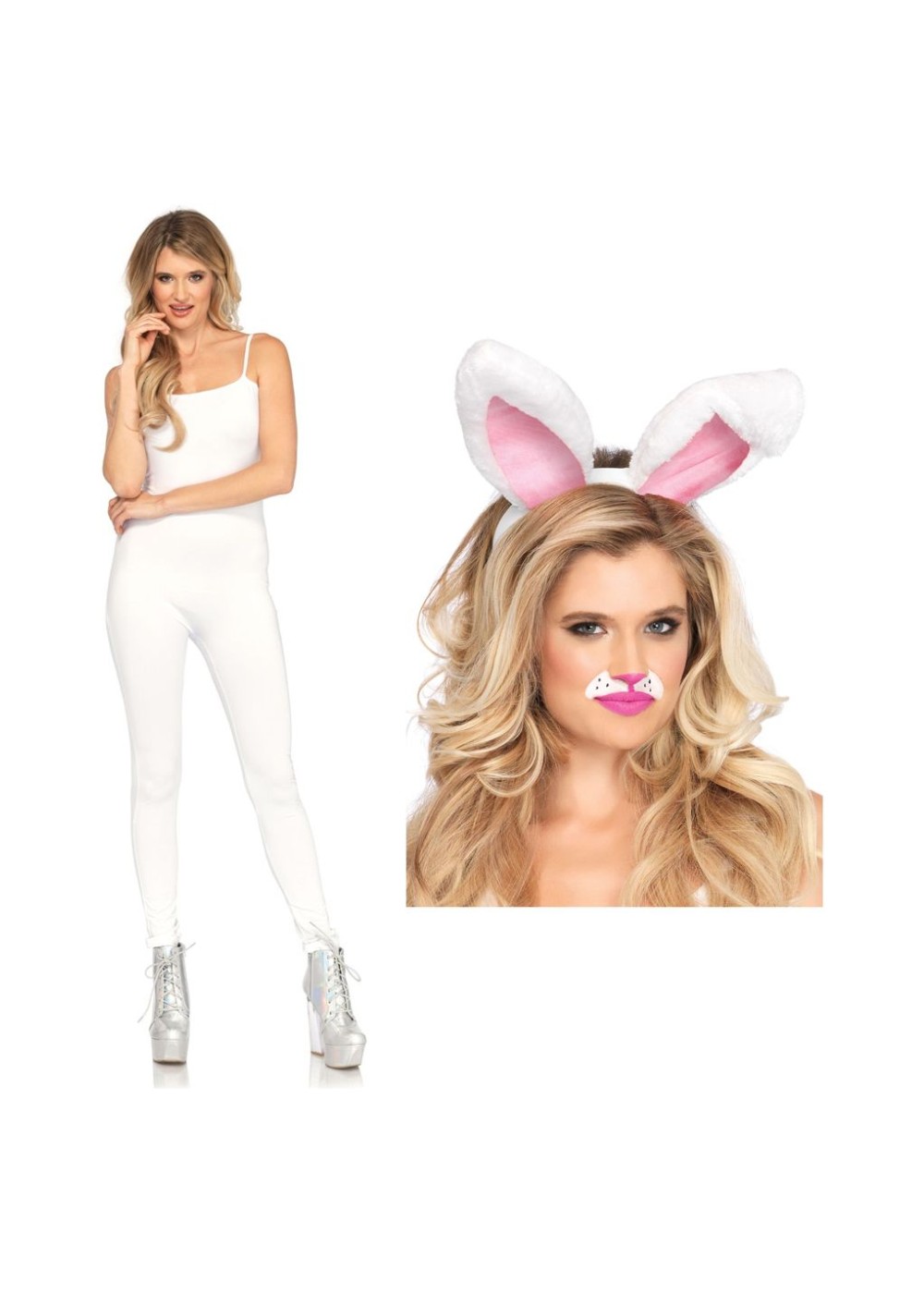 White Bunny Woman Costume
