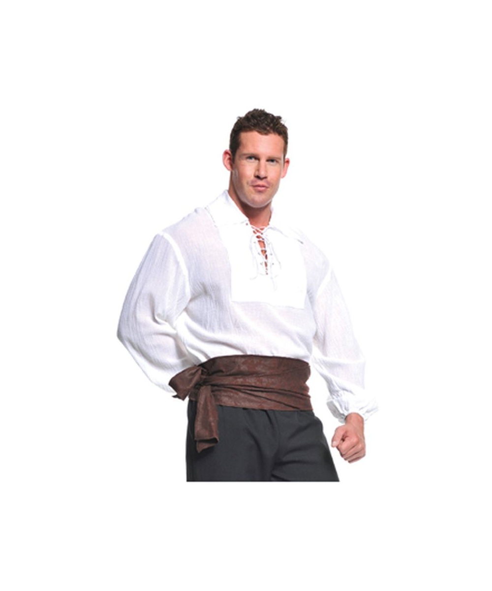 White Pirate Mens Shirt