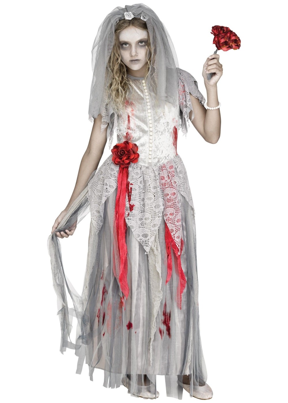 Girls Zombie Bride Costume