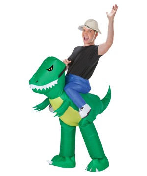 Inflatable Dinosaur Rider Costume
