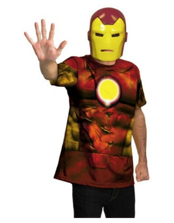 Iron Man Shirt And Mask Costume