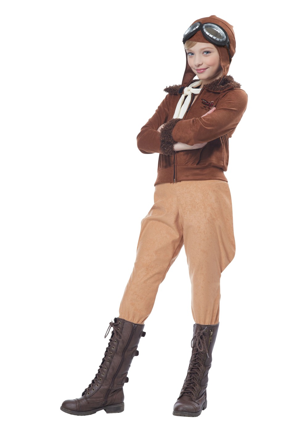 Amelia Earhart Aviator Big Girls Costume