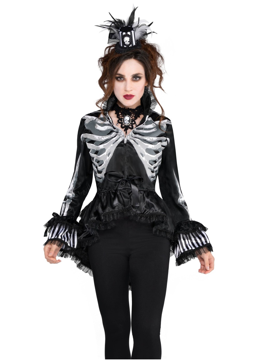 Gothic Black And Bone Jacket For Women