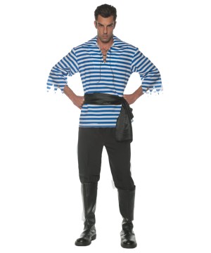 Blue Men Pirate Costume