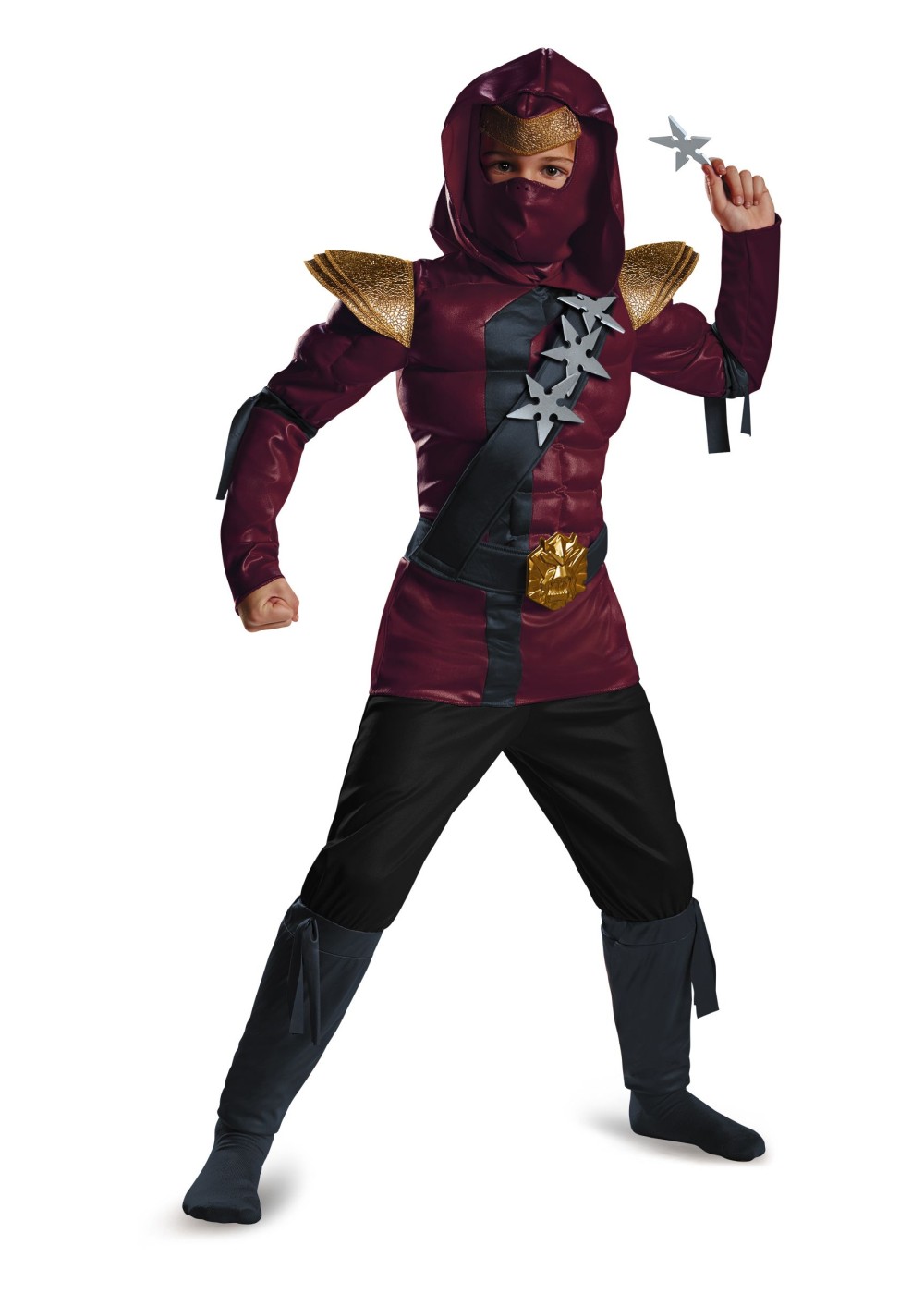 Crimson Ninja Classic Muscle Boys Costume