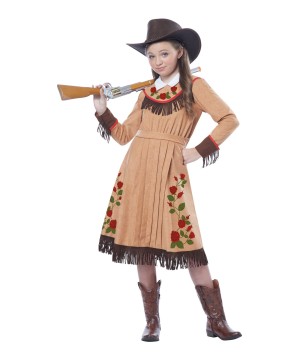 Star Cowgirl Annie Oakley Girls Wild West Costume