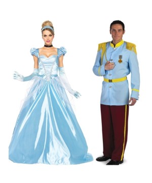 Prince Charming And Cinderella Couple Costume Kit
